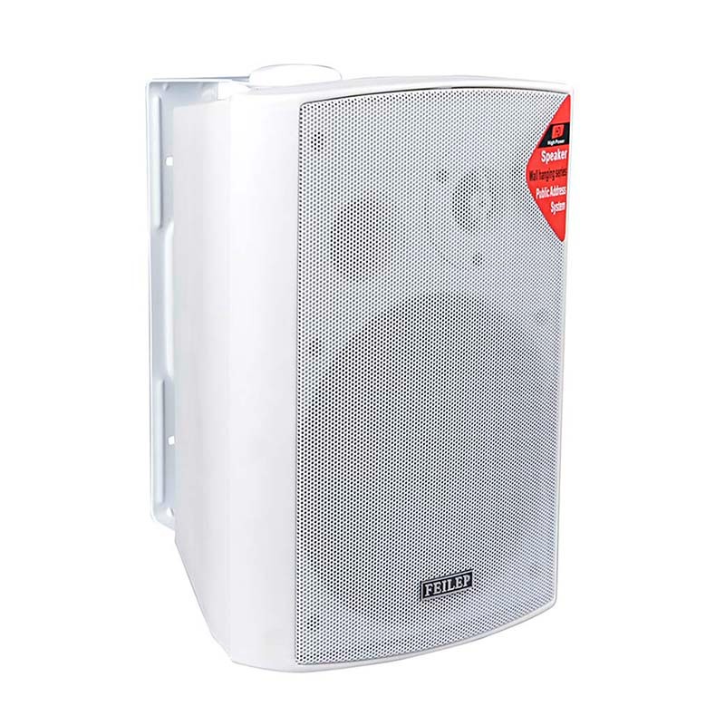 100V Line system on wall mount speakers